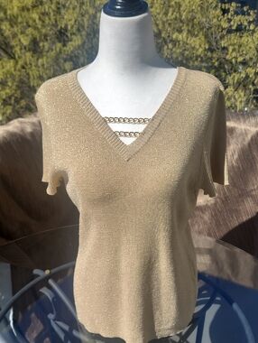Vintage Silk Marilyn Monroe Gold top.